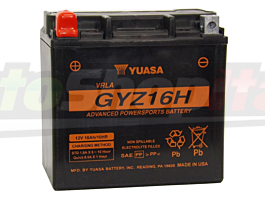 BATTERIA YUASA YTX14H-BS POTENZIATA 12V 12 AH BMW F 650 800 GS F 800 R S ST