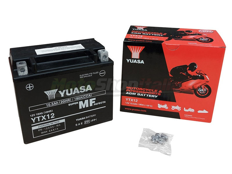 Batteria Yuasa YTX12-BS V Strom 650 SV 650 Bandit 1200 (tabella)