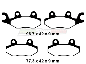 Front Brake Pads Burgman 400 EBC Brakes (from 2007)