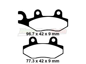 Pastiglie Freni Geopolis Satelis 125/250/300/400 Anteriori-Posteriori EBC Brakes